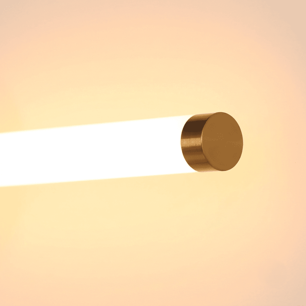 Brushed Brass Linear Wall Light view 3