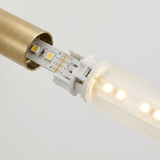 Brushed Brass Linear Wall Light view 4