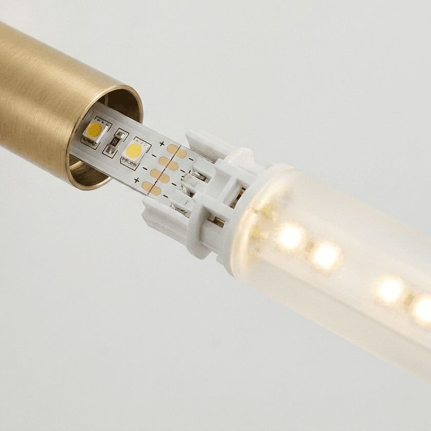 Brushed Brass Linear Wall Light view 4