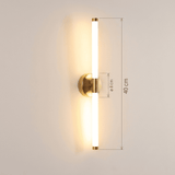 Brushed Brass Linear Wall Light view 7
