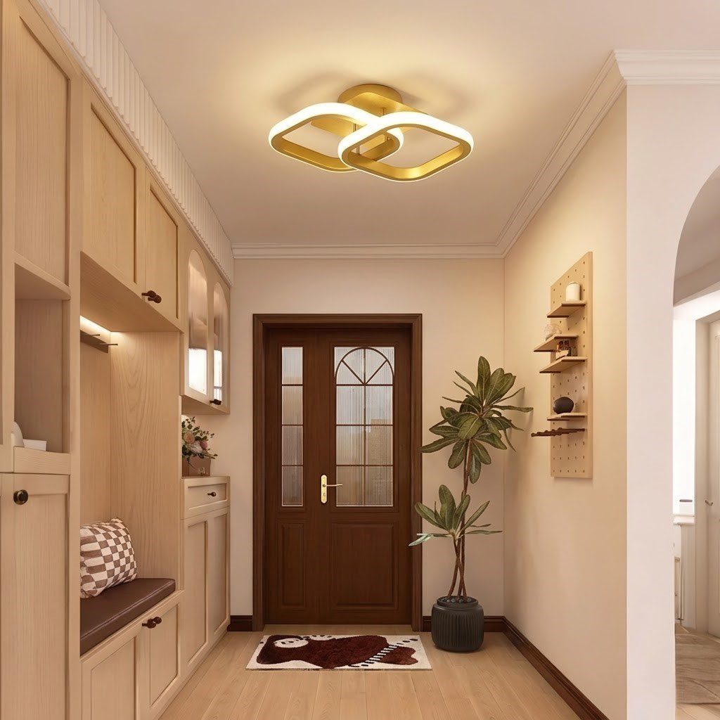 Brushed Gold Ceiling Light view 3