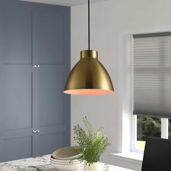Brushed Gold Pendant Light