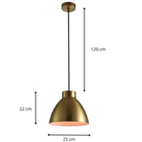 Brushed Gold Pendant Light view 7