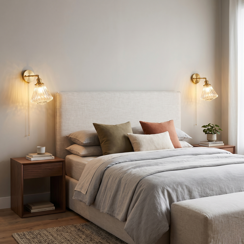 Brushed Gold Wall Lights