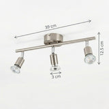 Brushed Nickel Ceiling Light view 9