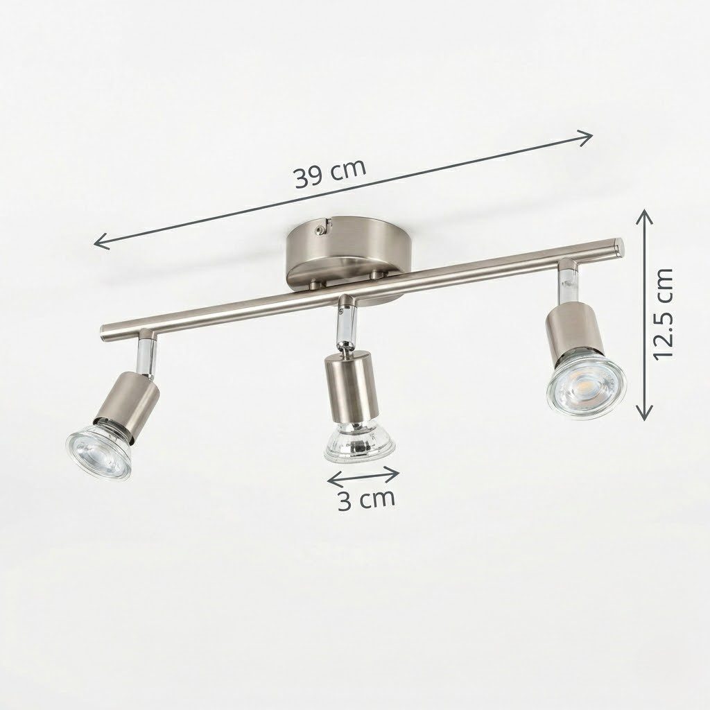 Brushed Nickel Ceiling Light view 9