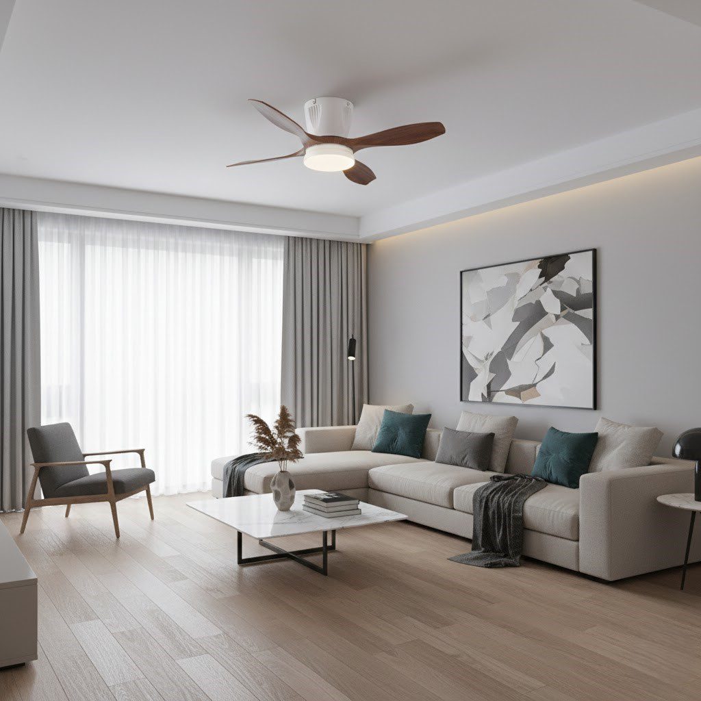 Wooden Ceiling Fan Light view 4