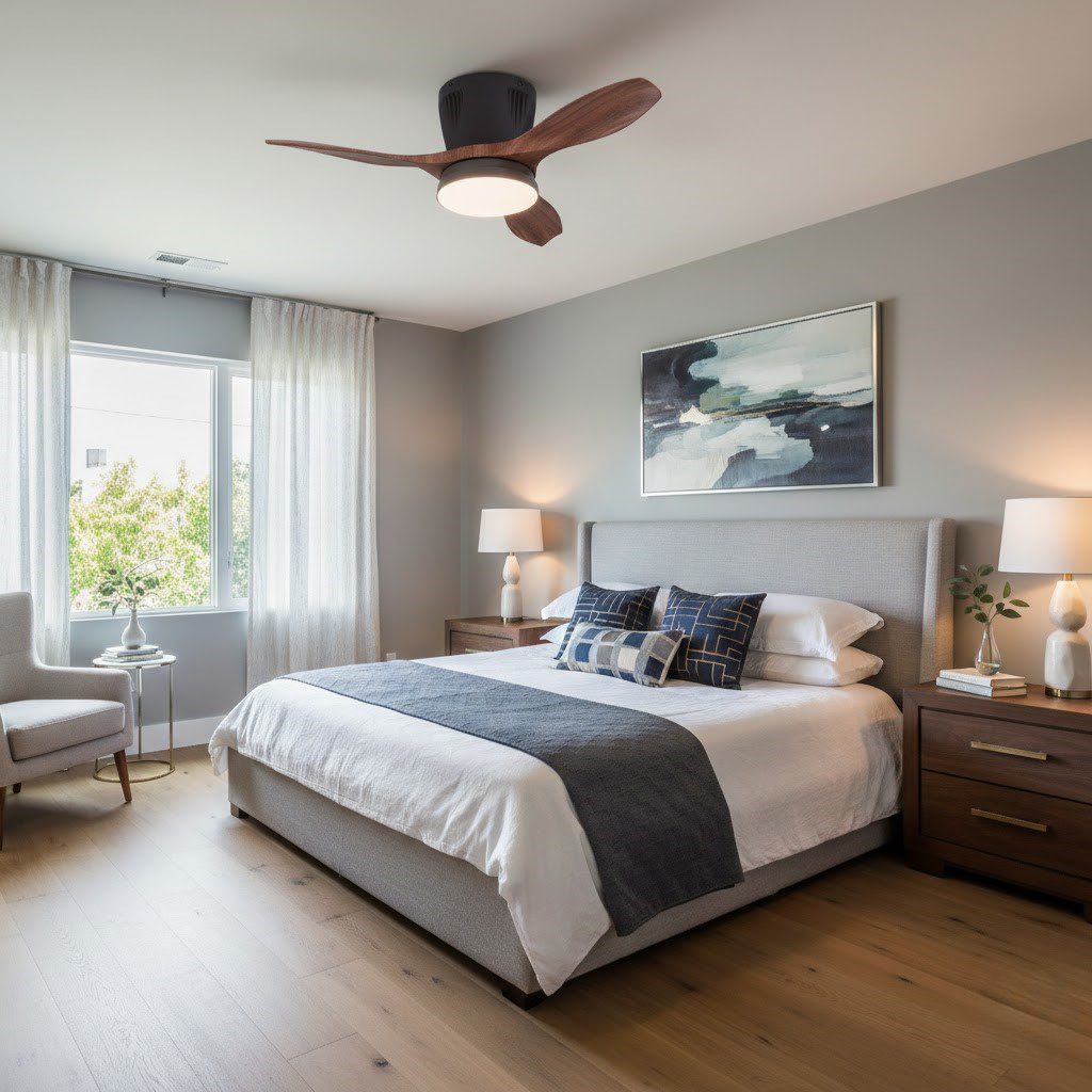 Wooden Ceiling Fan Light view 6
