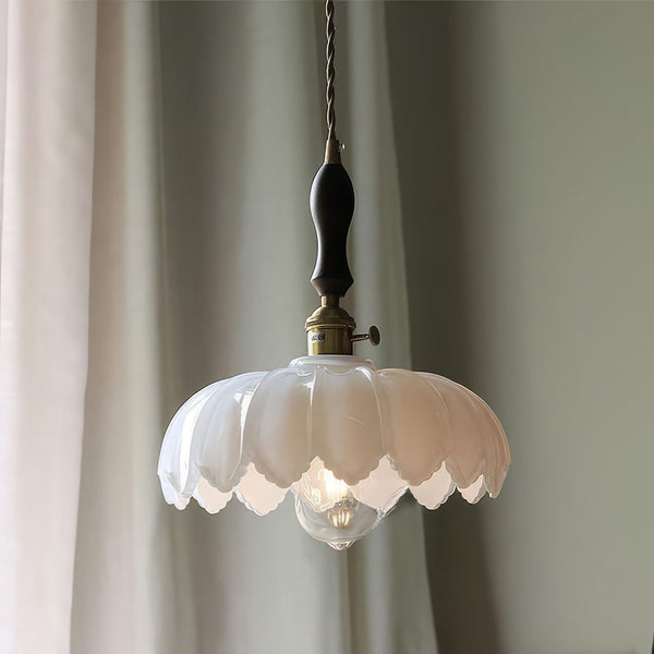 Ceramic Flower Pendant Light