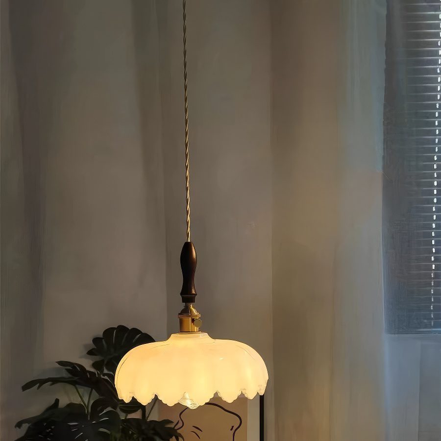 Ceramic Flower Pendant Light view 2