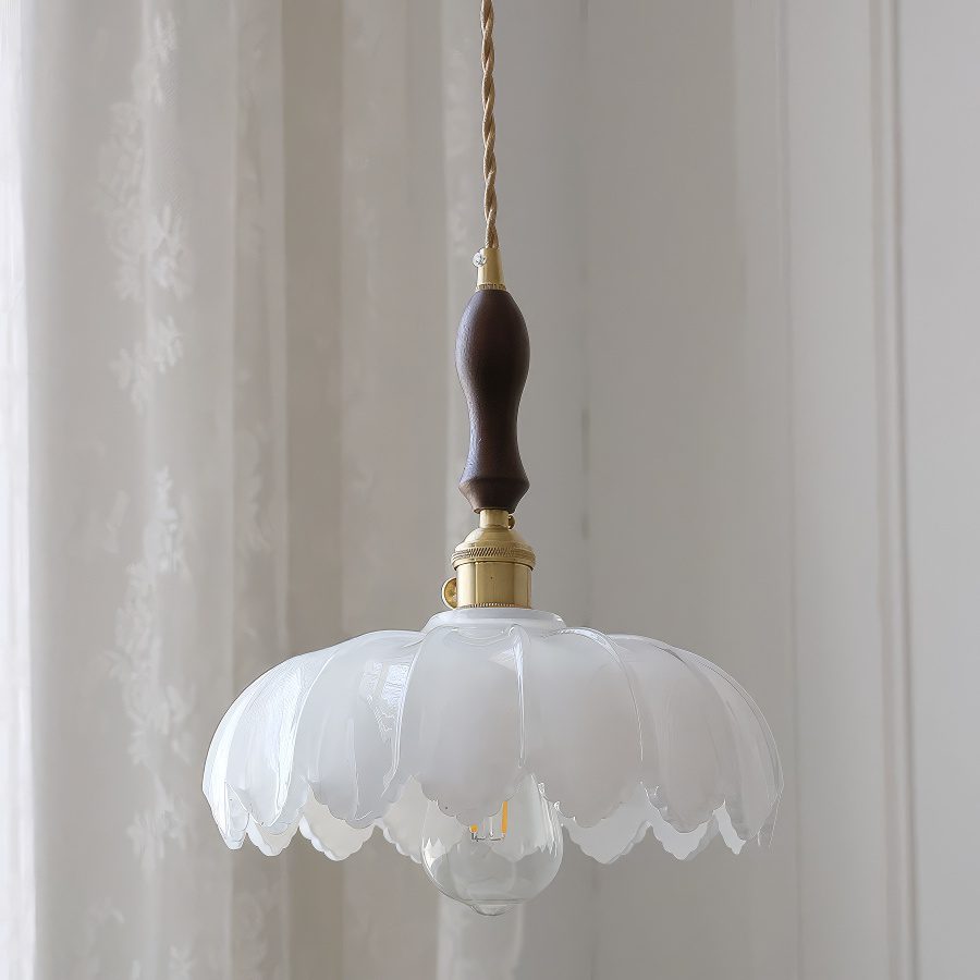 Ceramic Flower Pendant Light view 3