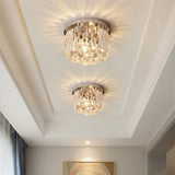 Chrome Flush Ceiling Light view 3