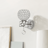 Chrome and Cut Glass Wall Light
