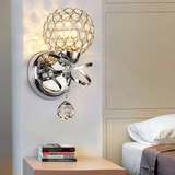 Chrome and Cut Glass Wall Light view 8