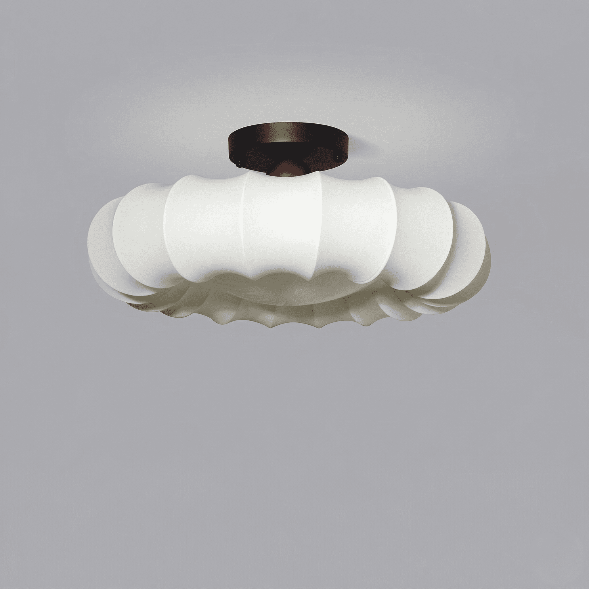 Large Fabric Petal Ceiling Light view 2