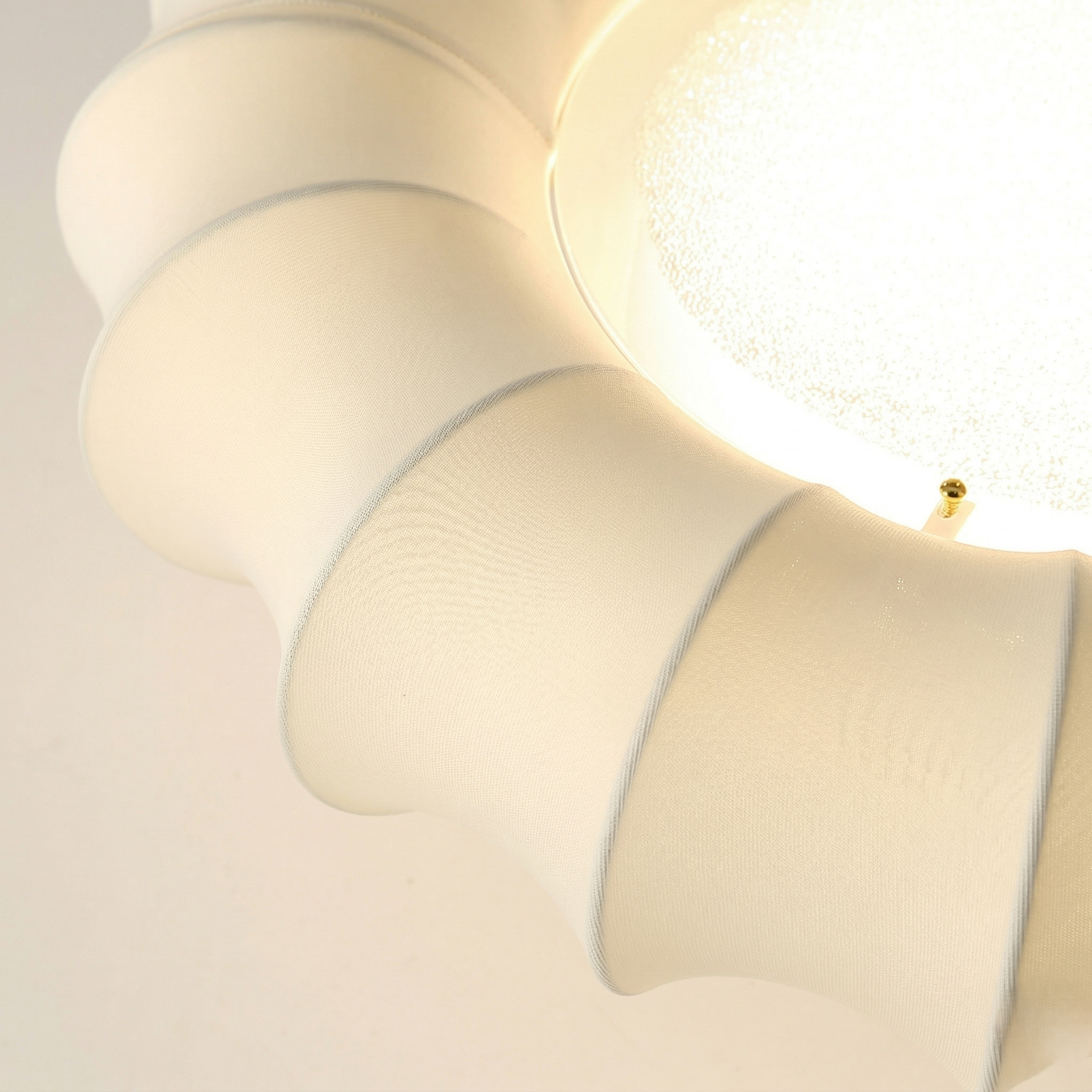 Large Fabric Petal Ceiling Light view 9
