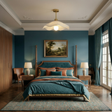 Small Pleated Fabric Ceiling Light view 2