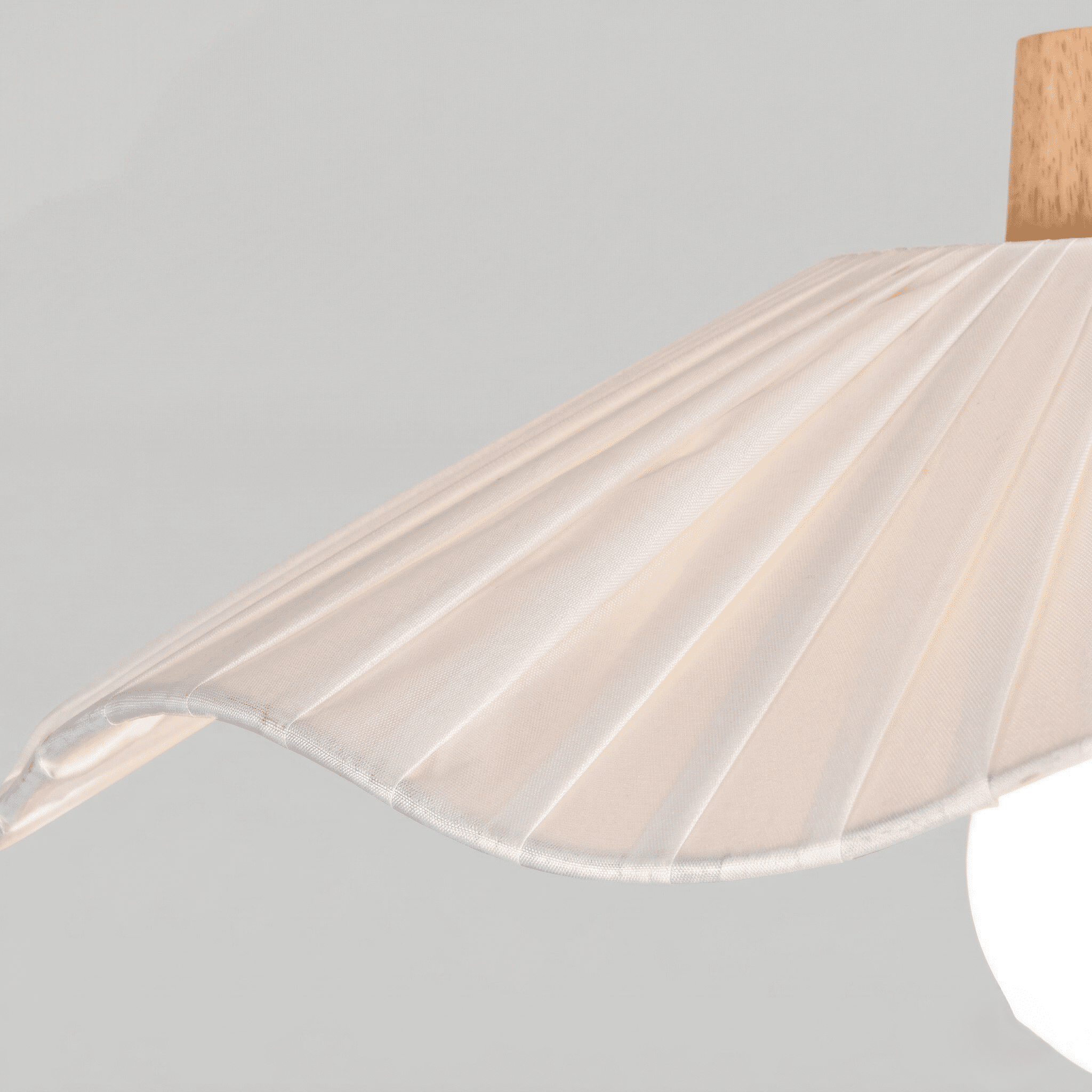 Small Pleated Fabric Ceiling Light view 5