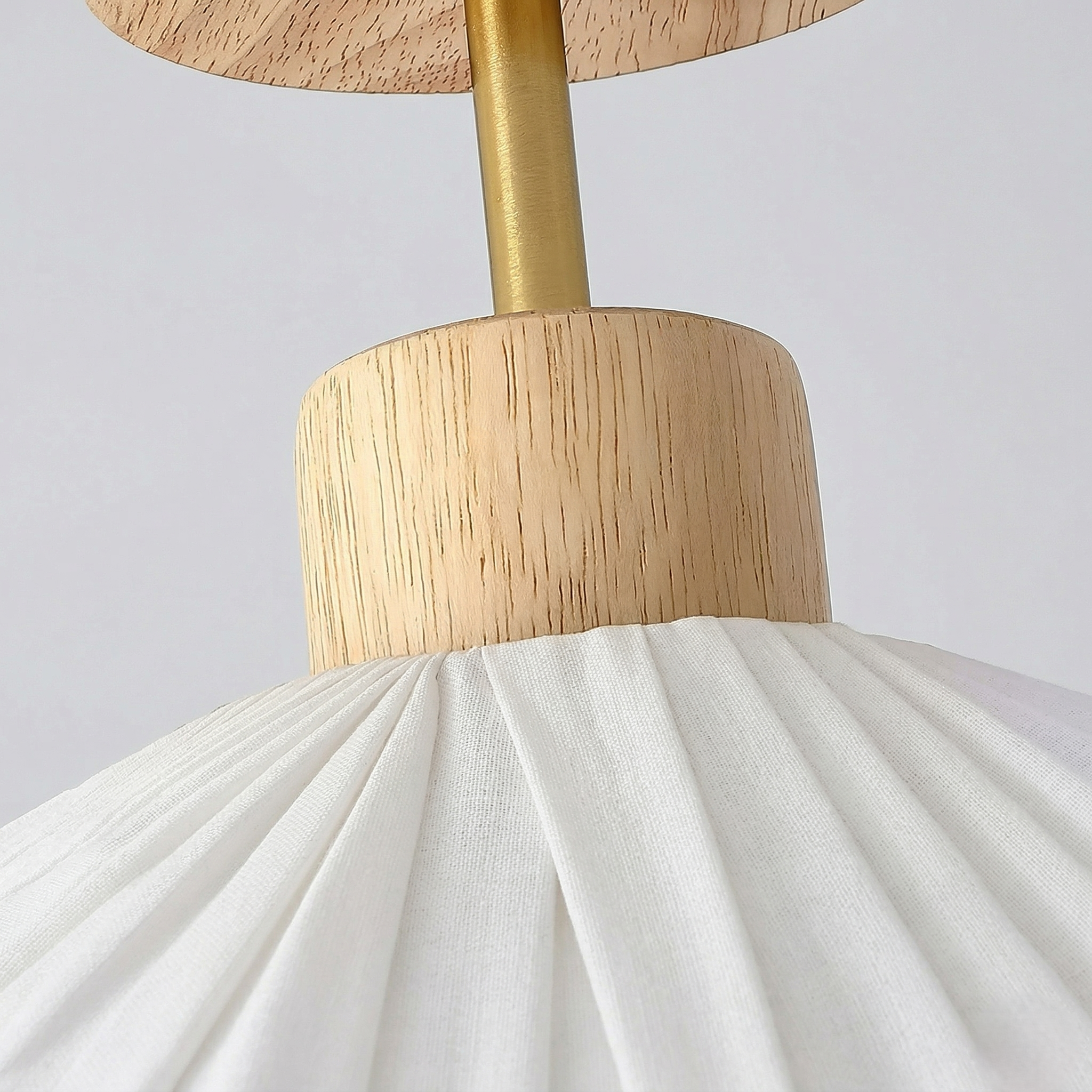 Small Pleated Fabric Ceiling Light view 6