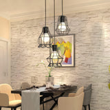 Black Cage Cluster Pendant Light view 1
