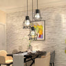 Black Cage Cluster Pendant Light