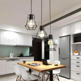 Black Cage Cluster Pendant Light view 3
