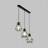 Black Cage Cluster Pendant Light view 5