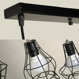 Black Cage Cluster Pendant Light view 6
