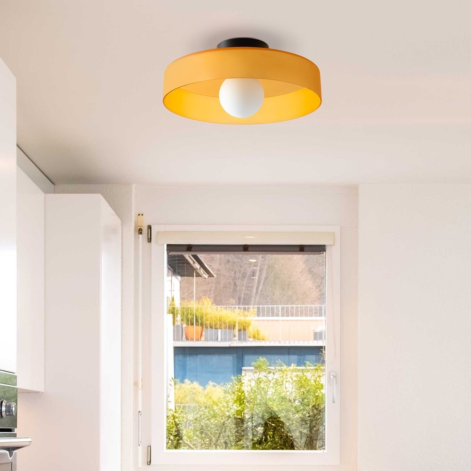 Coloured Glass Ceiling Lights view 4