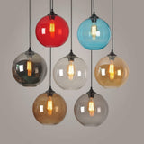 Coloured Glass Pendant Light view 1