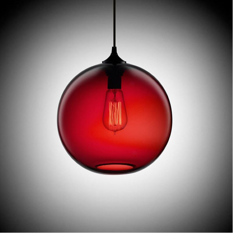Coloured Glass Pendant Light view 6