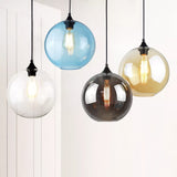 Coloured Glass Pendant Light view 8