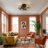 Compact Ceiling Fan with Light