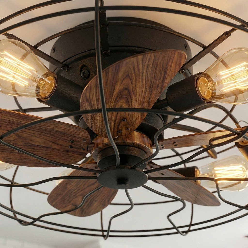 Compact Ceiling Fan with Light view 8