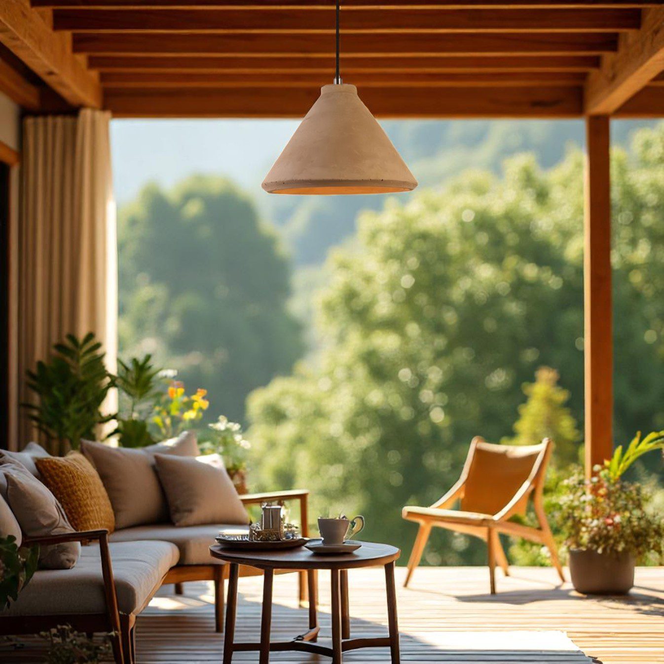 Conical Pendant Light view 3