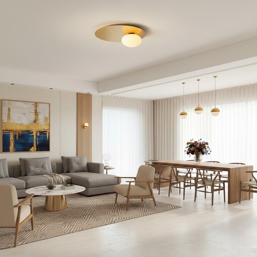 Contemporary Ceiling Light view 3
