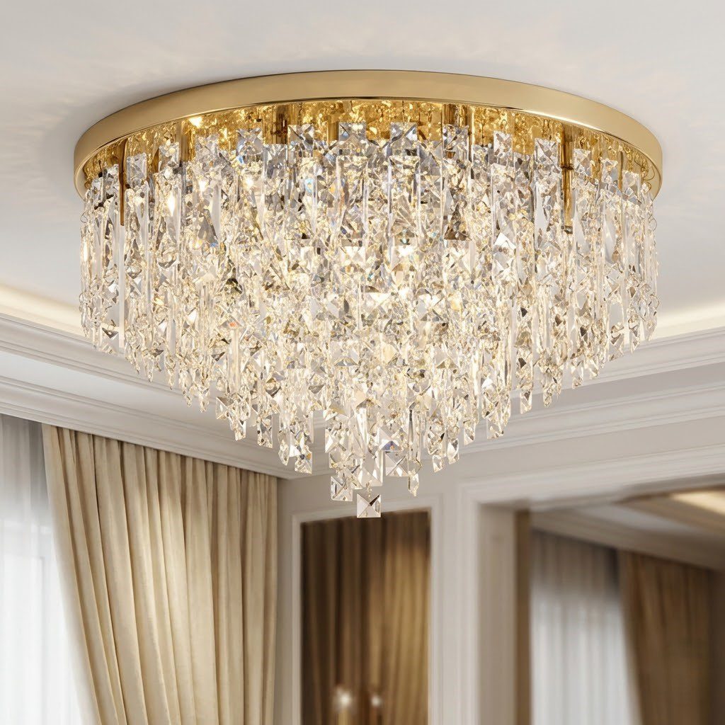 Contemporary Crystal Ceiling Lights view 4