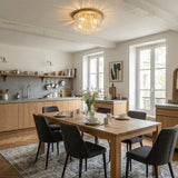 Copper Crystal Ceiling Light view 7