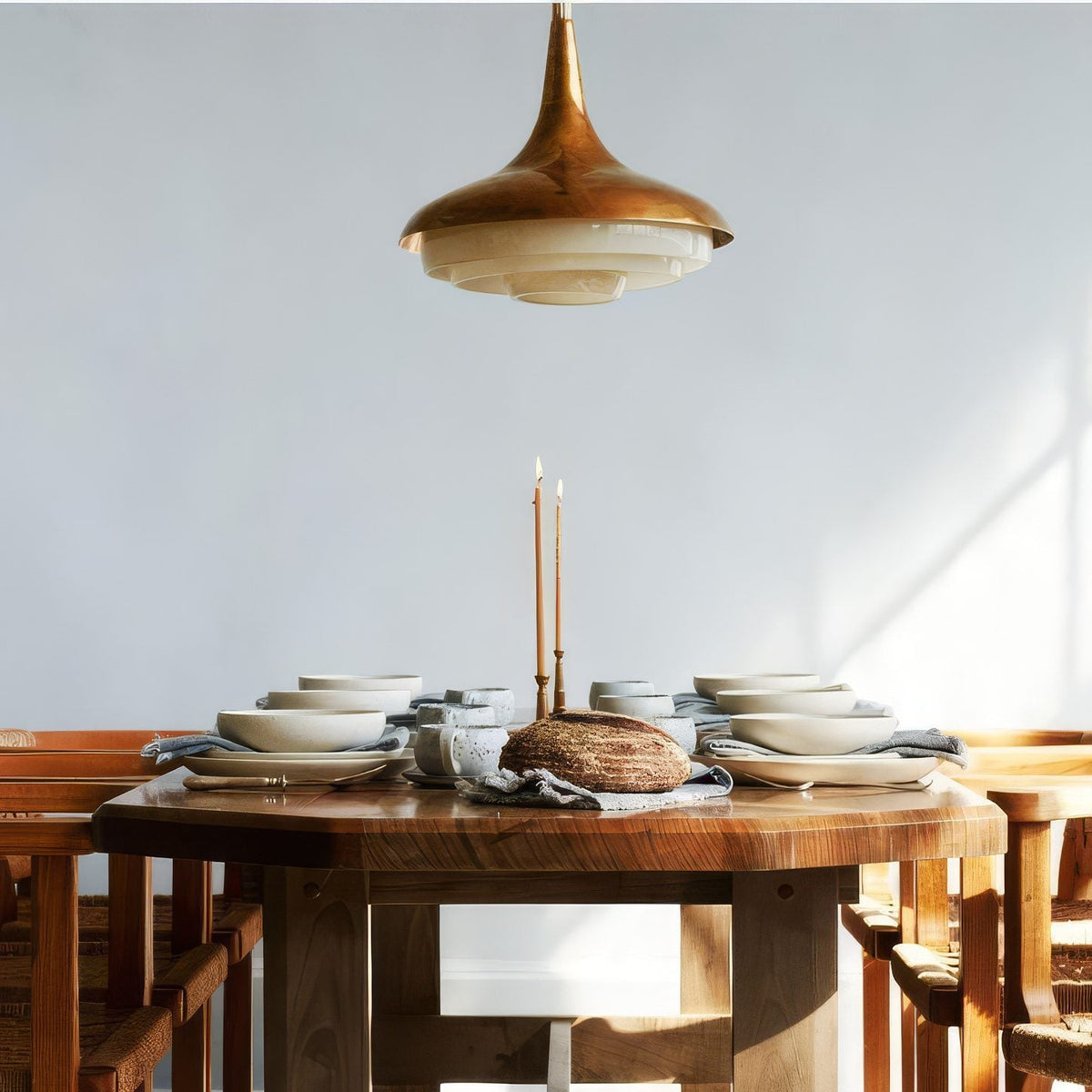Copper Glass Pendant Light - image 3