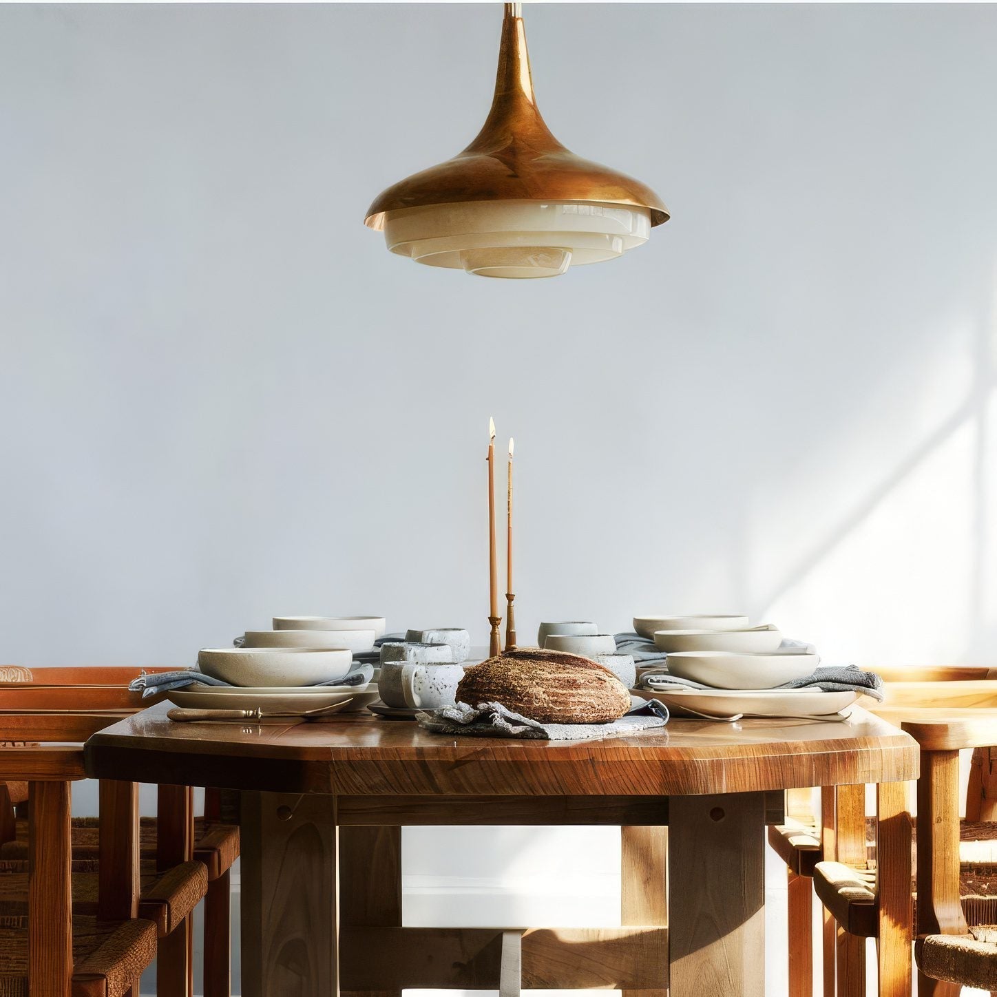 Copper Glass Pendant Light view 3