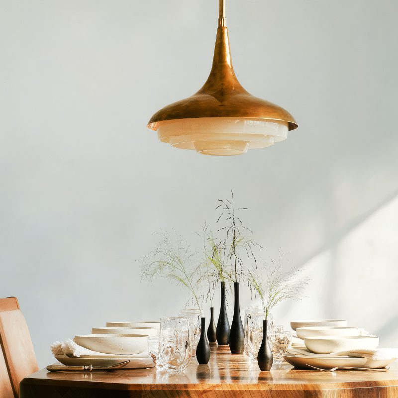 Copper Glass Pendant Light view 4