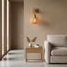 Rattan Corded Wall Light