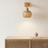 Rattan Corded Wall Light view 6