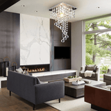 Crystal Ceiling Light view 1