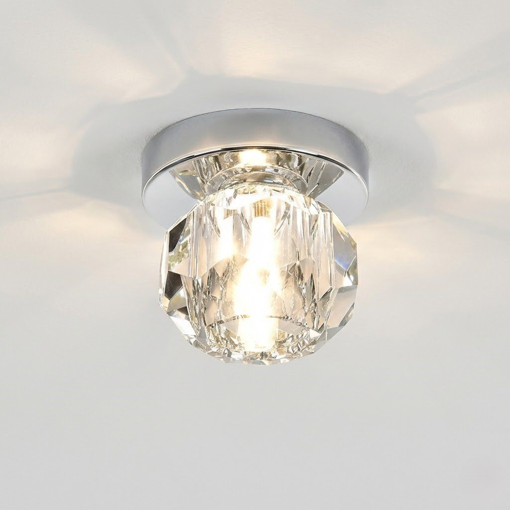 Crystal Flush Ceiling Light view 2