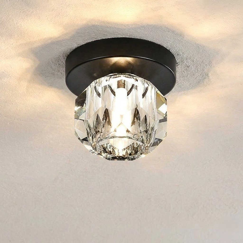 Crystal Flush Ceiling Light view 4