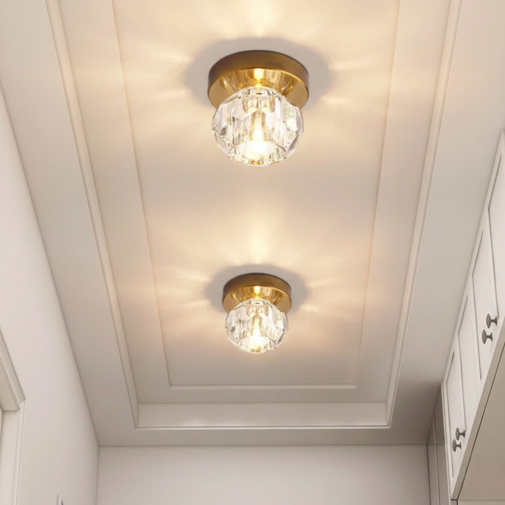 Crystal Flush Ceiling Light view 5