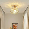 Faceted Crystal Globe Ceiling Light