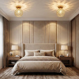 Faceted Crystal Globe Ceiling Light view 4