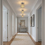 Faceted Crystal Globe Ceiling Light view 6